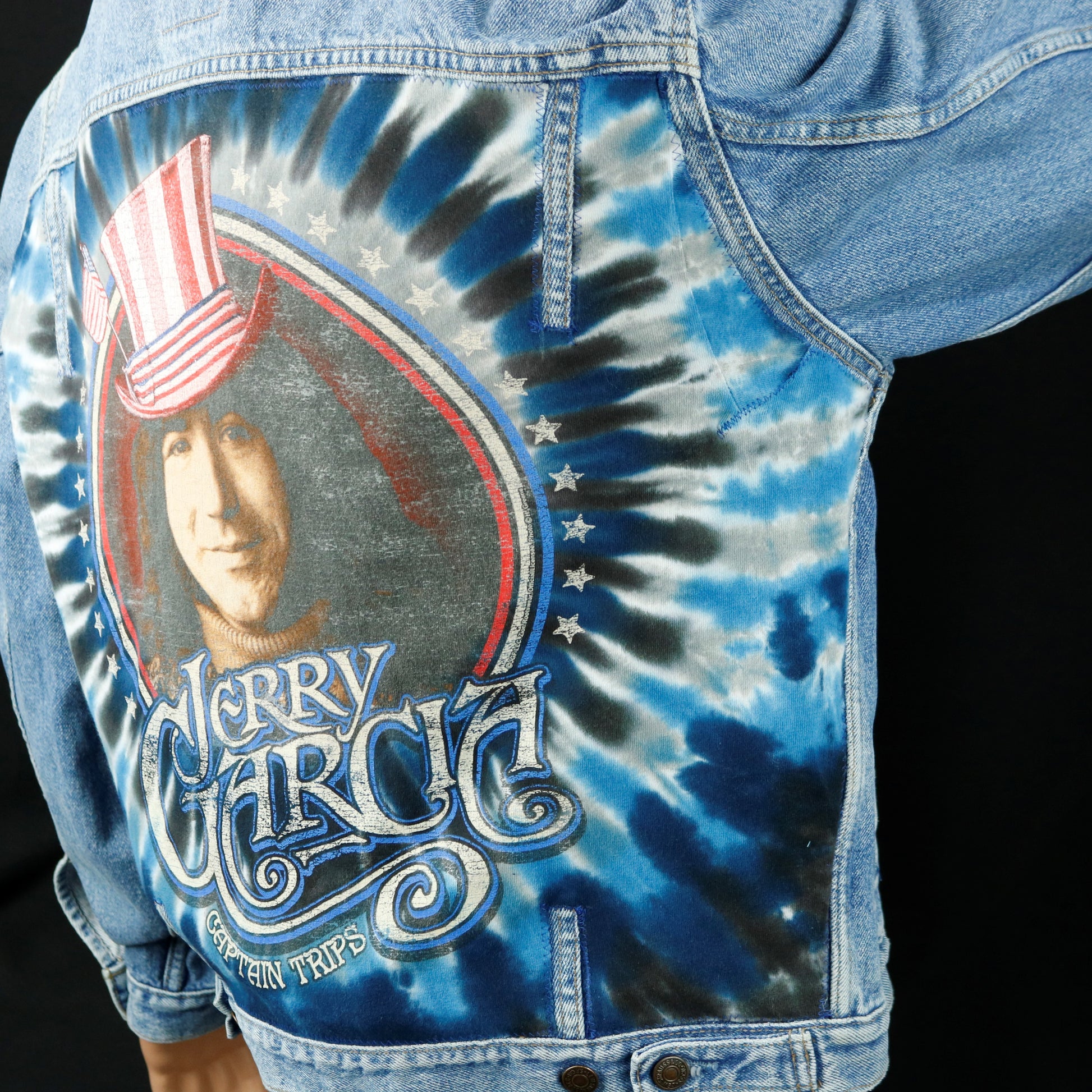 Grateful Dead Jerry Garcia Levis Jacket Captain Trips Mens XLarge