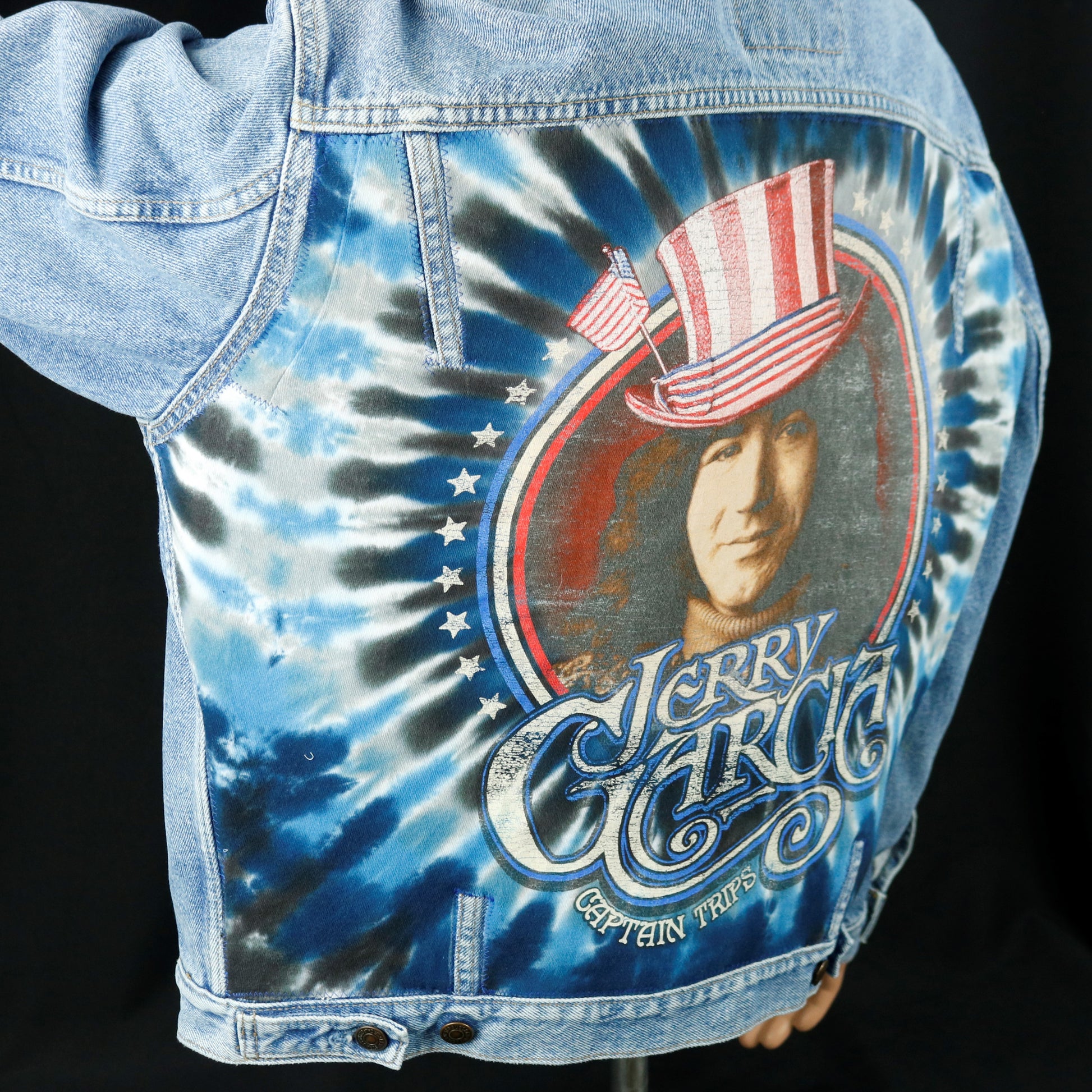 Grateful Dead Jerry Garcia Levis Jacket Captain Trips Mens XLarge