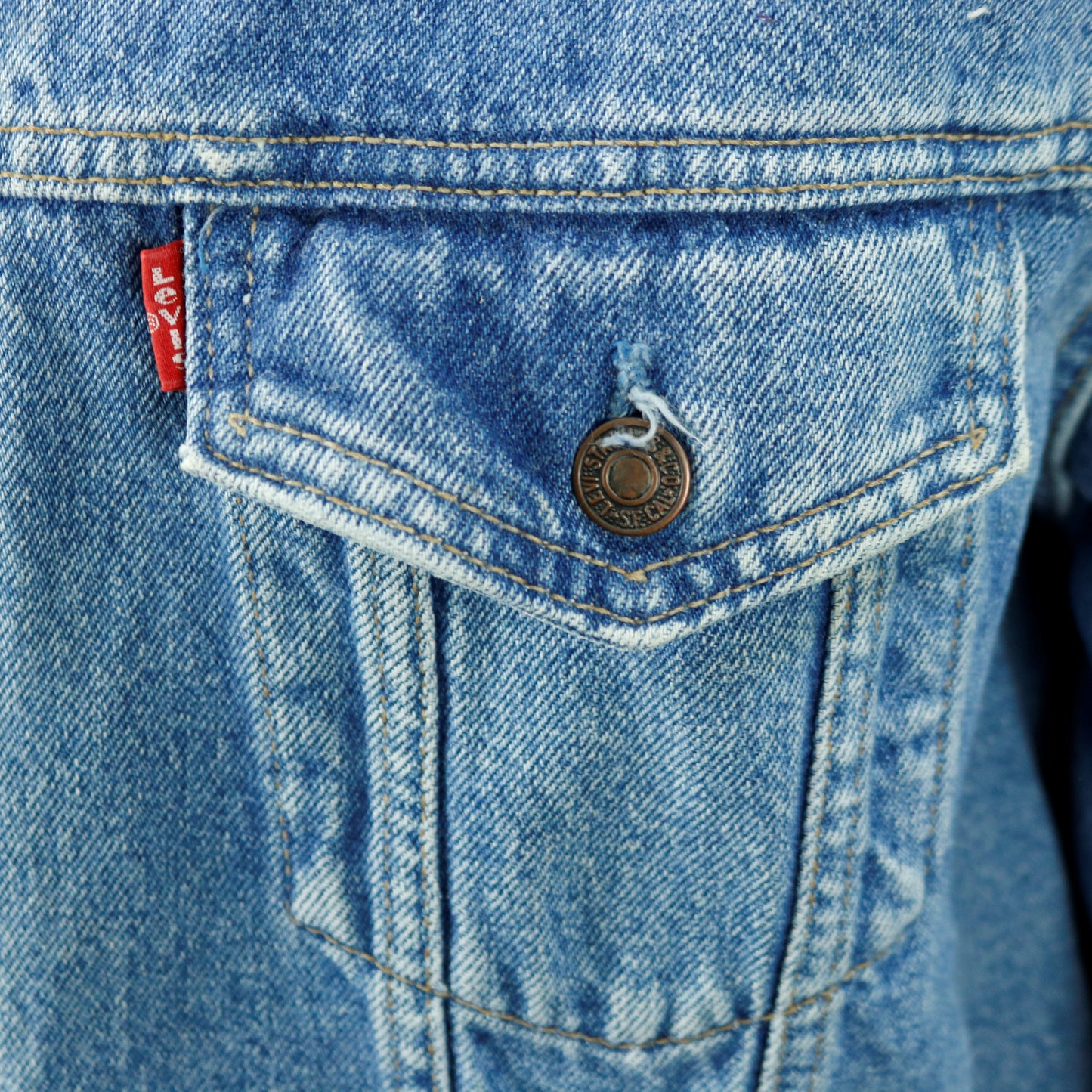 Grateful Dead Jerry Garcia Levis Jacket Captain Trips Mens XLarge