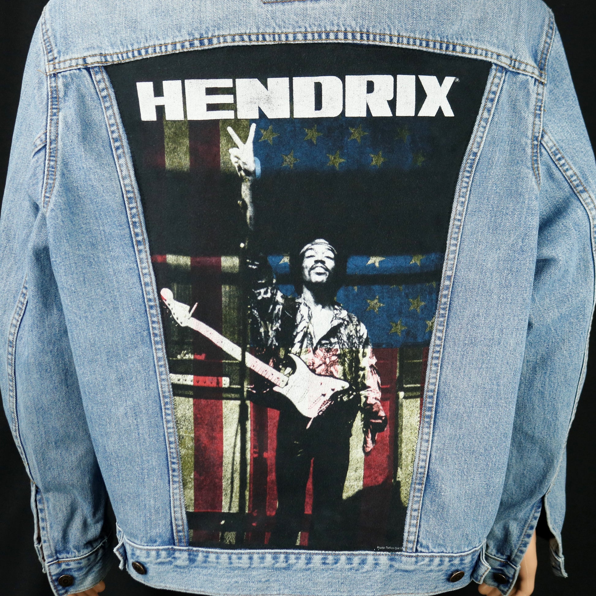 Jimi Hendrix Levis Denim Jacket Mens XLarge