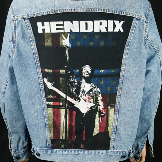 Jimi Hendrix Levis Denim Jacket Mens XLarge