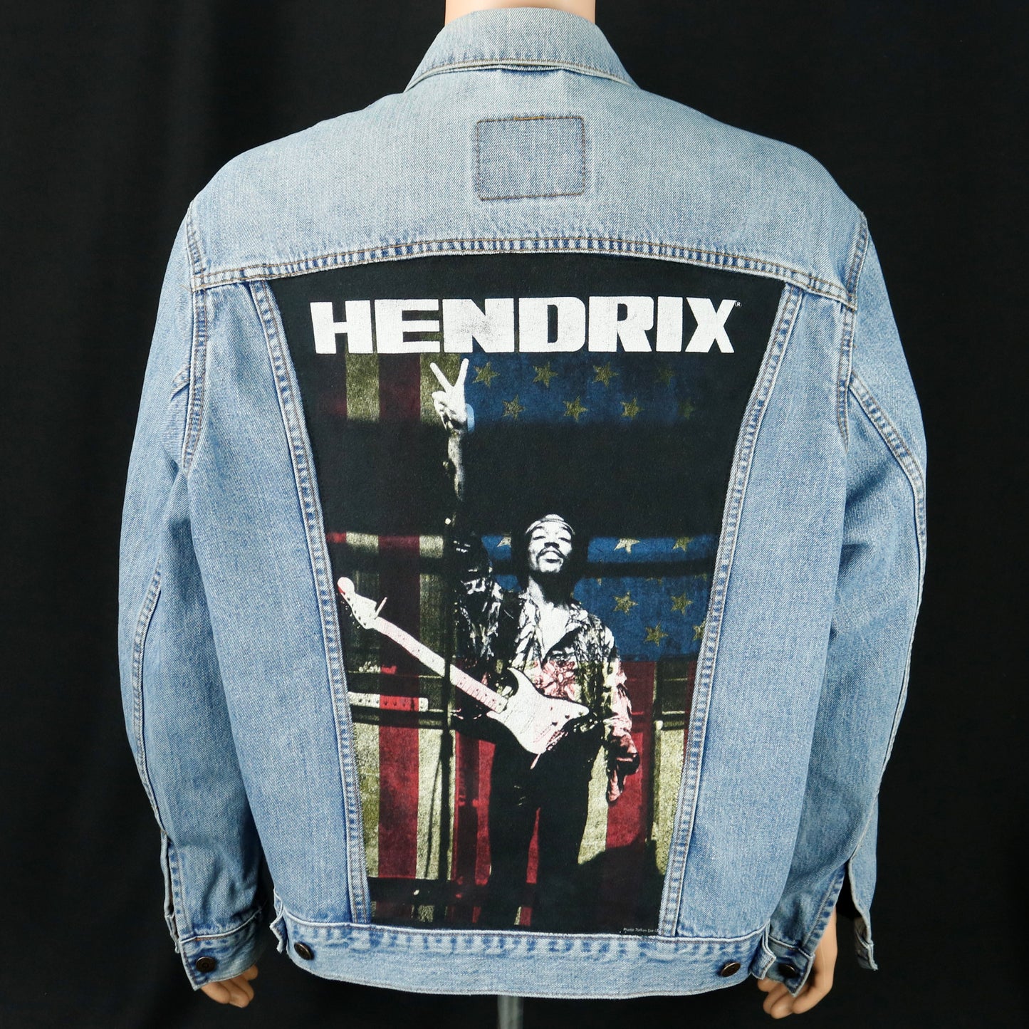 Jimi Hendrix Levis Denim Jacket Mens XLarge