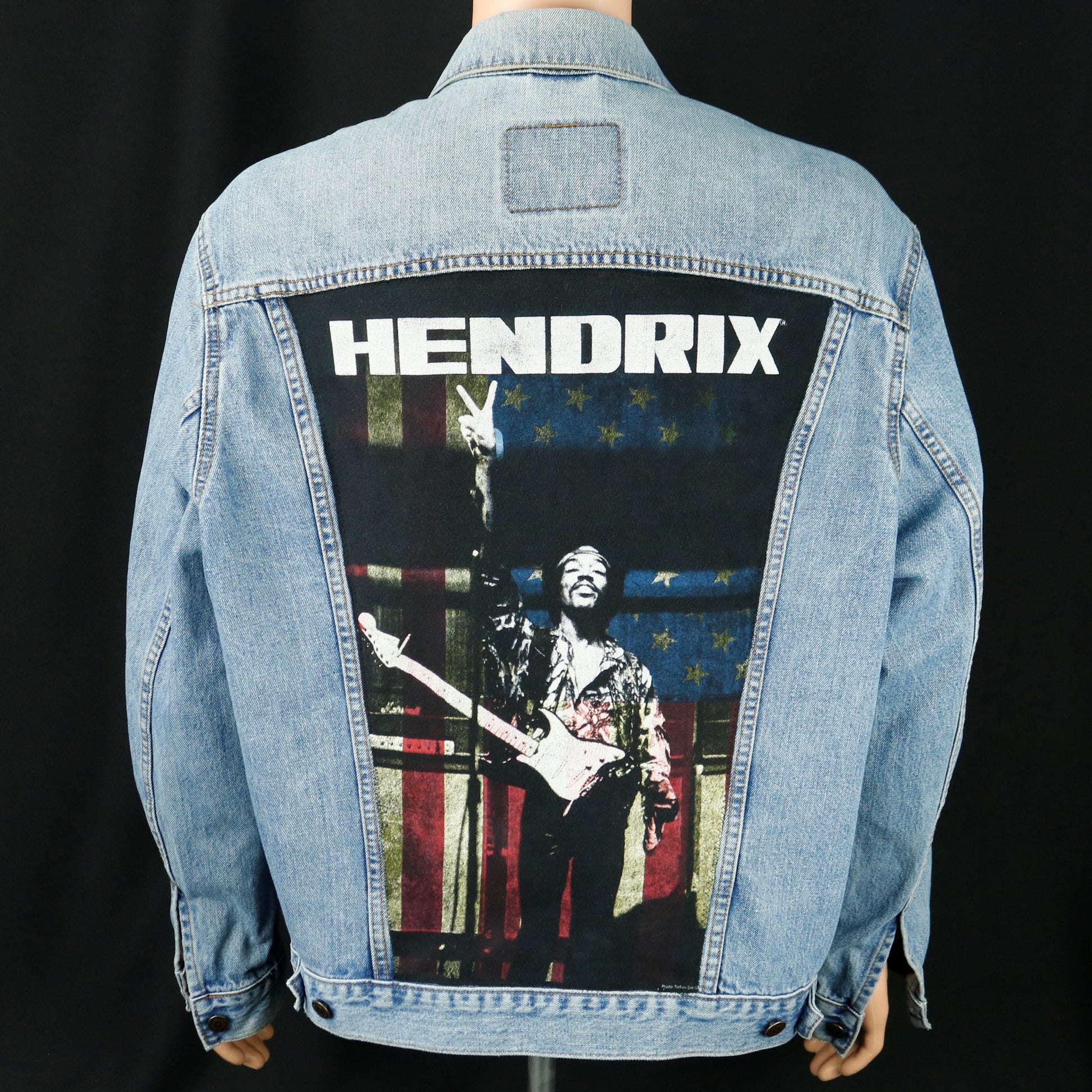 Jimi Hendrix Levis Denim Jacket Mens XLarge