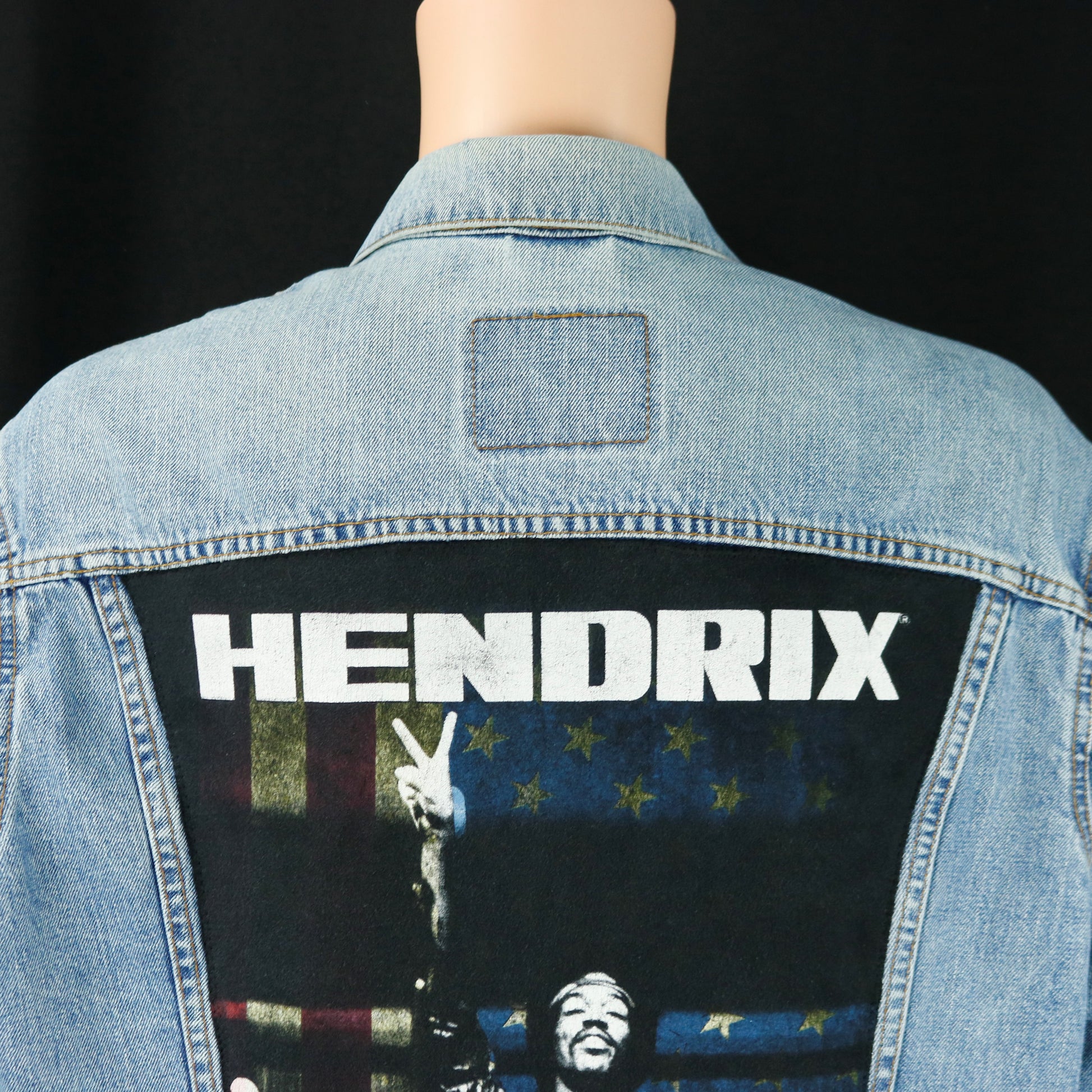 Jimi Hendrix Levis Denim Jacket Mens XLarge