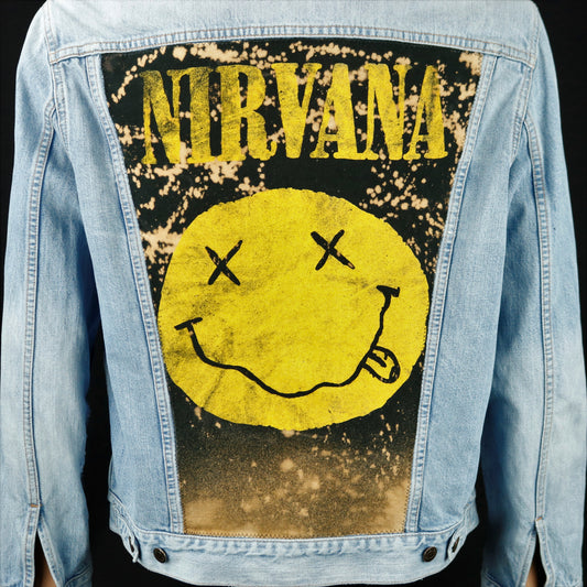 Nirvana Levis Denim Jacket Mens Large Womens XLarge