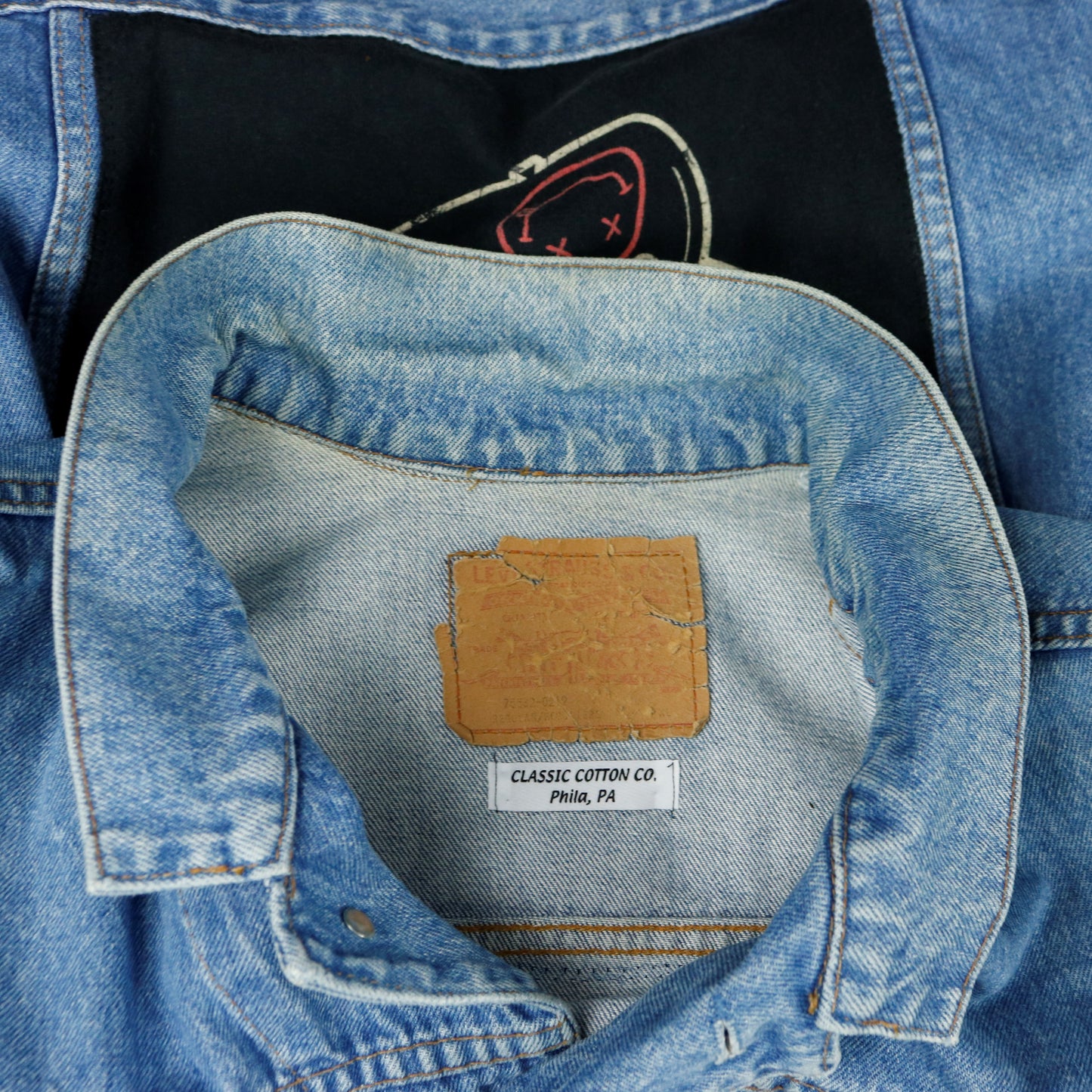 Nirvana Levis Denim Jacket Mens XLarge