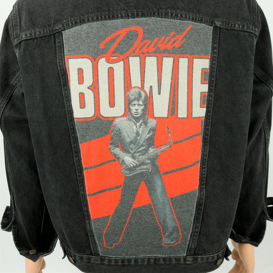 David Bowie Levis Denim Jacket Black Mens Large Womens Xlarge