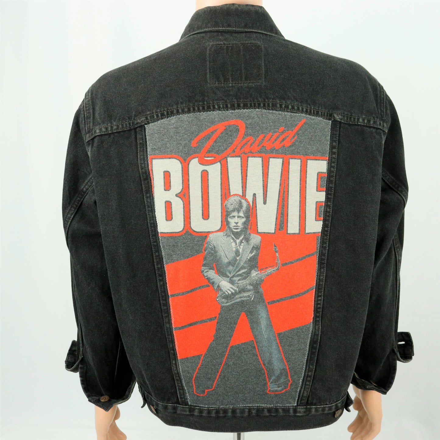 David Bowie Levis Denim Jacket Black Mens Large Womens Xlarge