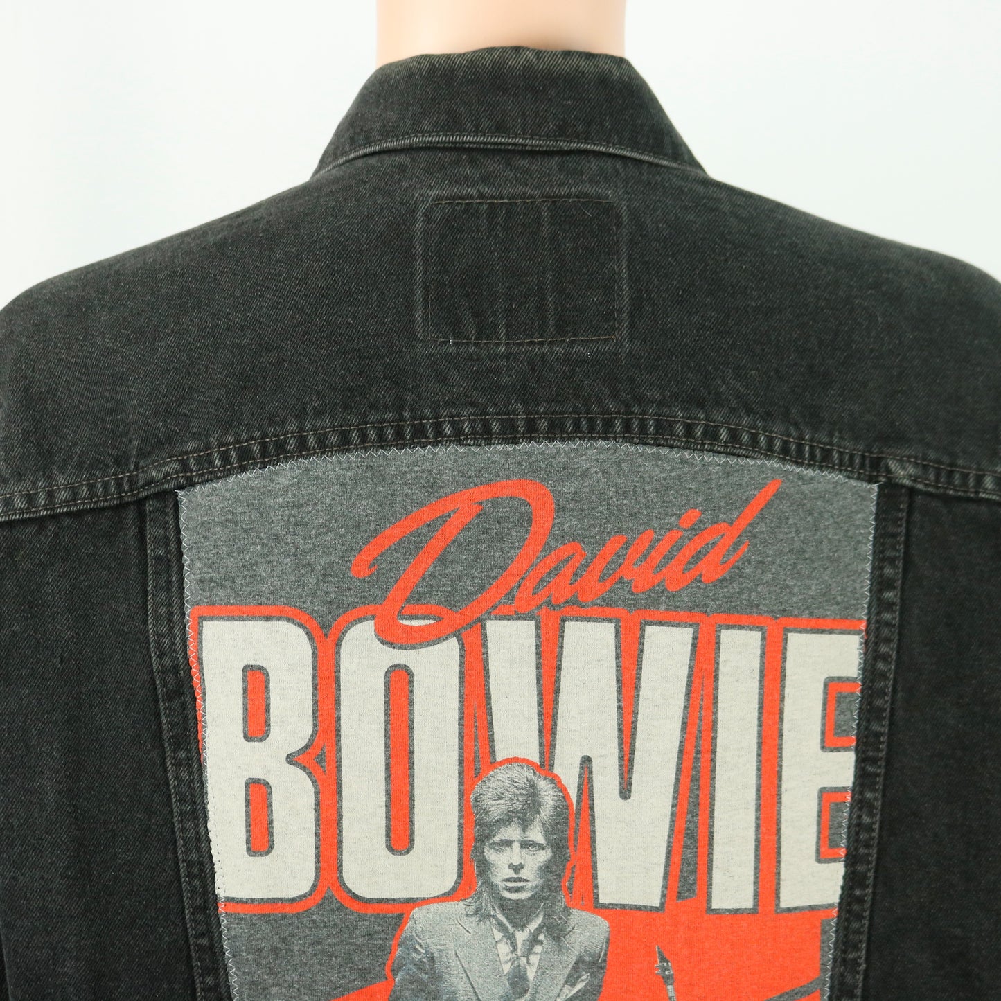 David Bowie Levis Denim Jacket Black Mens Large Womens Xlarge