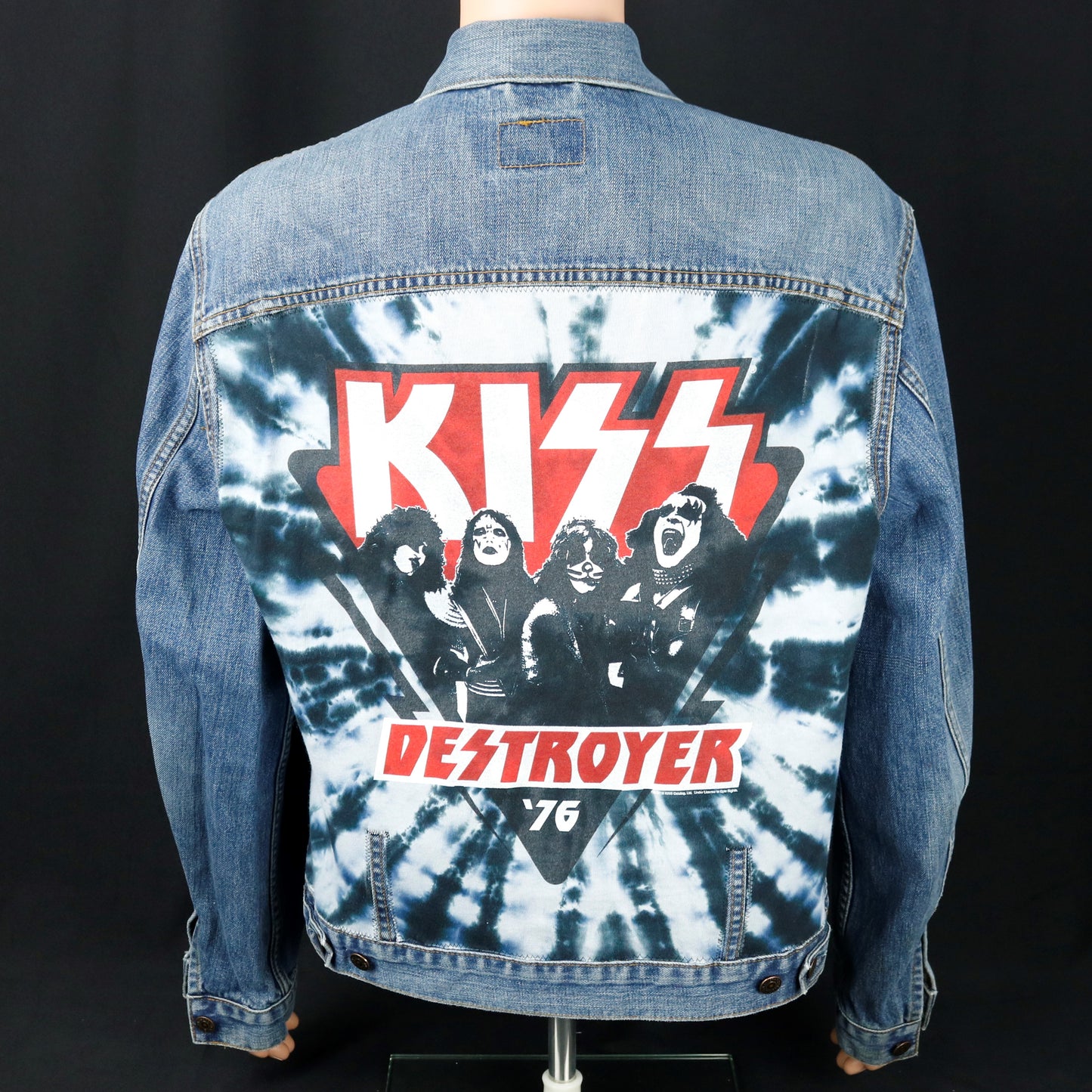 KISS Band Levis Denim Jacket Destroyer Mens Large Womens XLarge