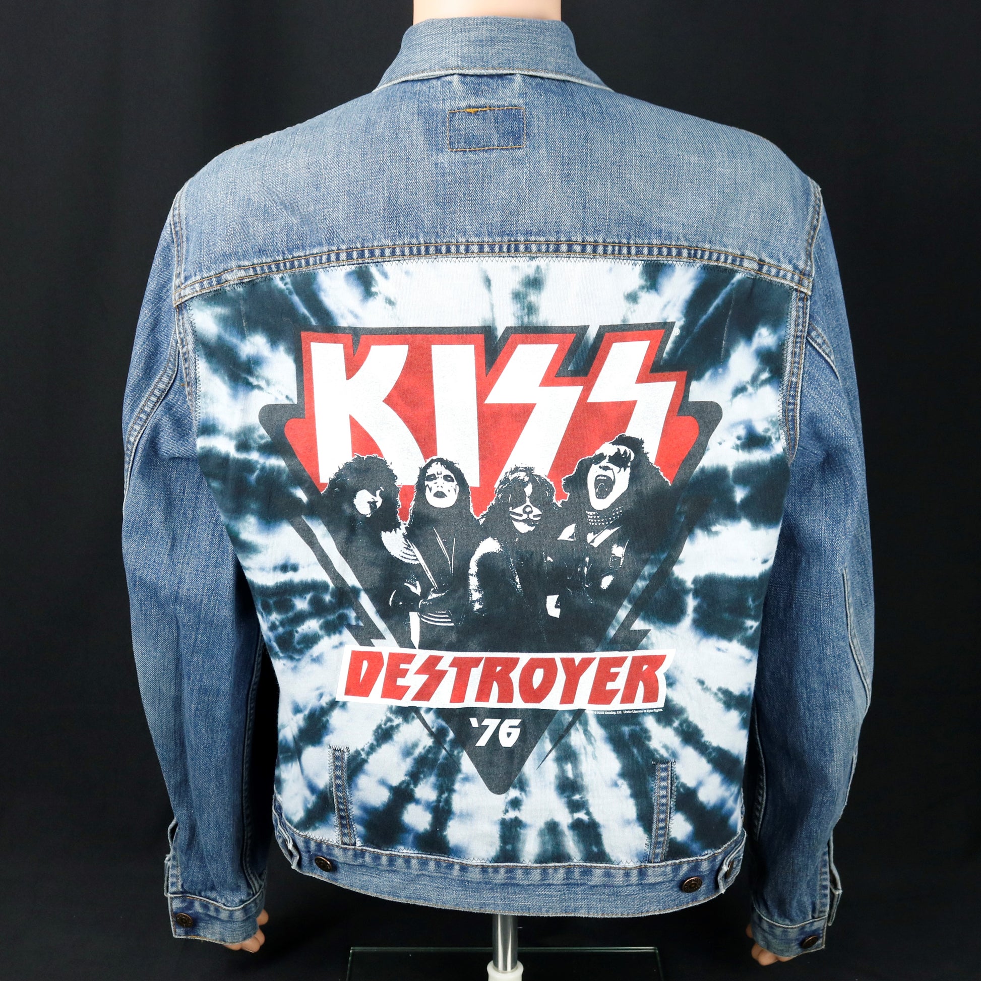 KISS Band Levis Denim Jacket Destroyer Mens Large Womens XLarge