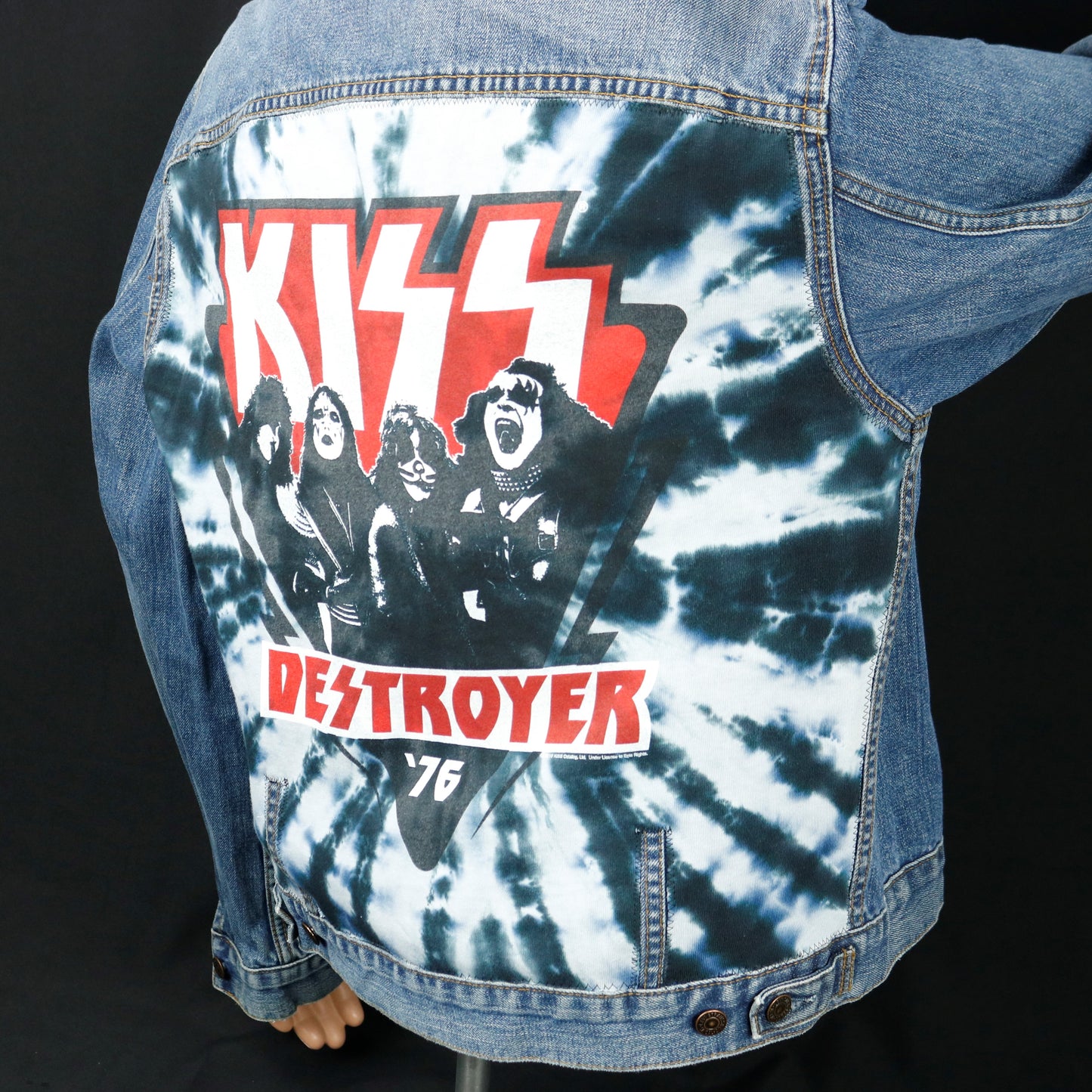 KISS Band Levis Denim Jacket Destroyer Mens Large Womens XLarge