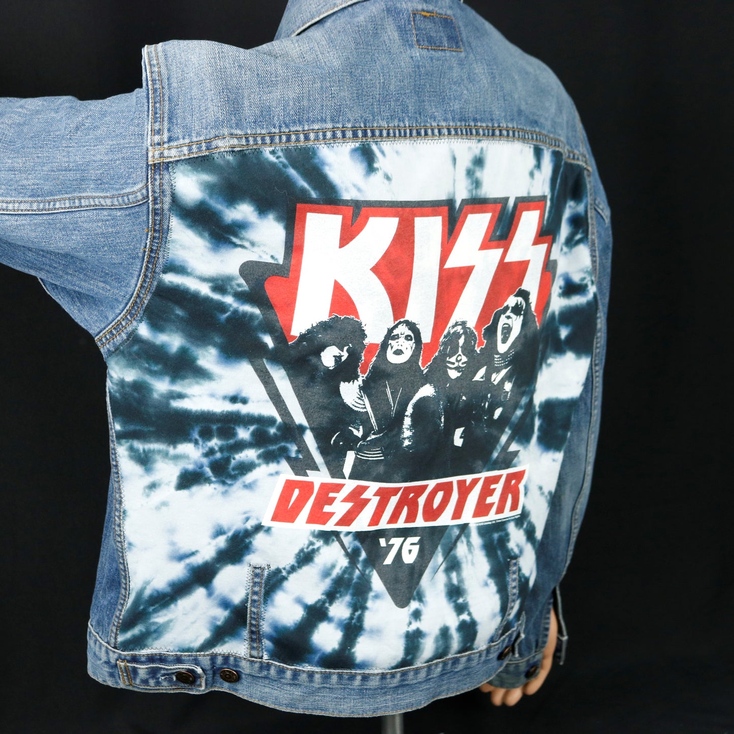 KISS Band Levis Denim Jacket Destroyer Mens Large Womens XLarge
