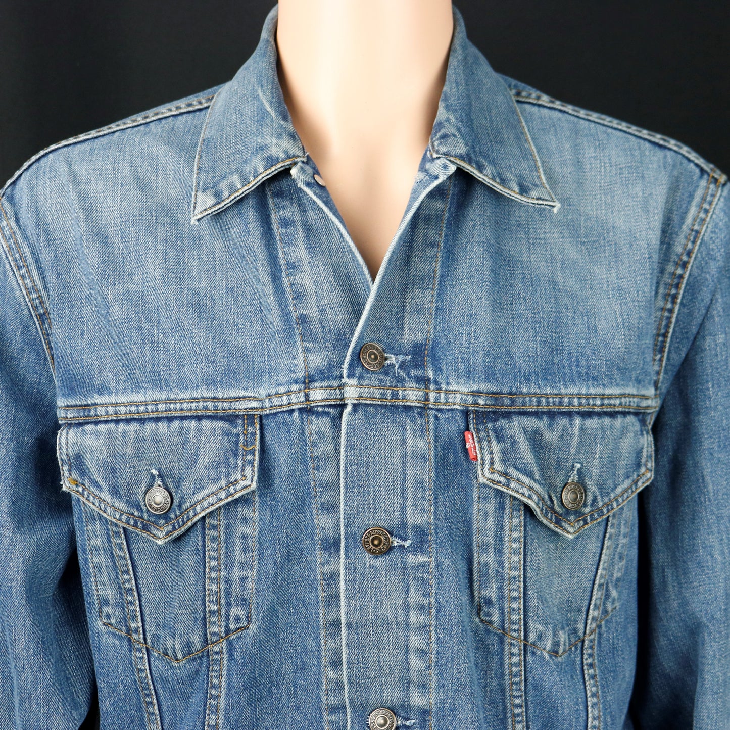 KISS Band Levis Denim Jacket Destroyer Mens Large Womens XLarge