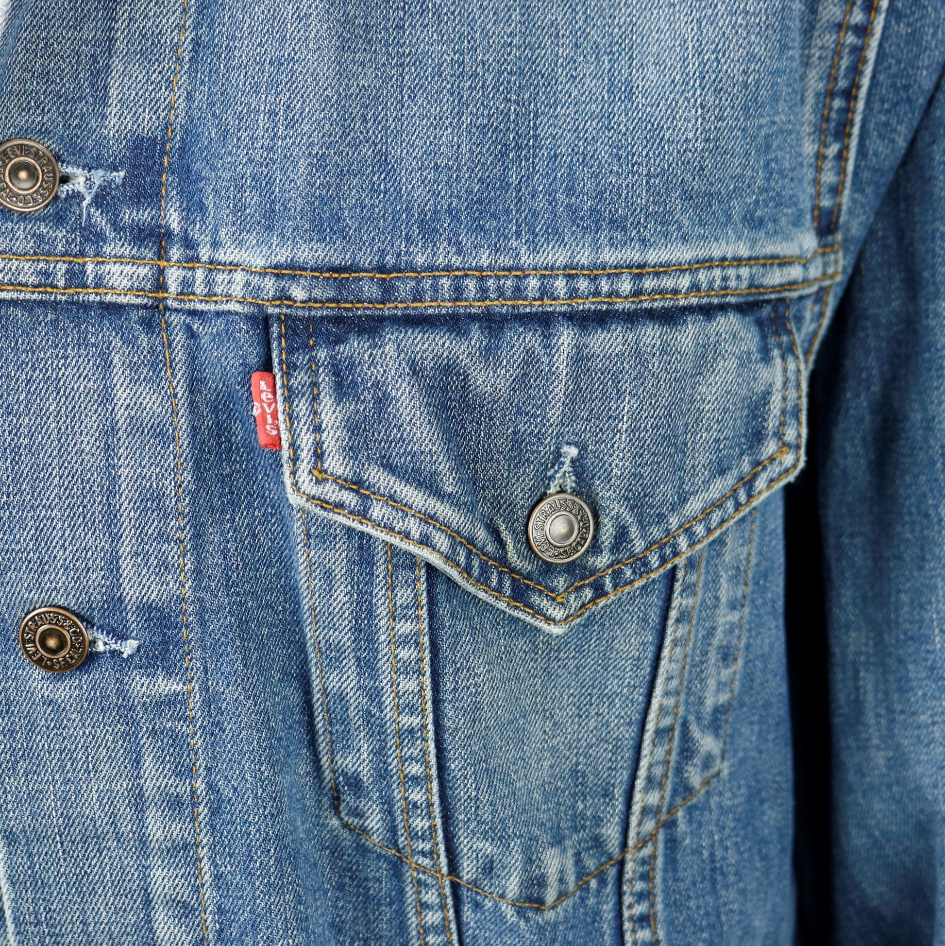 KISS Band Levis Denim Jacket Destroyer Mens Large Womens XLarge