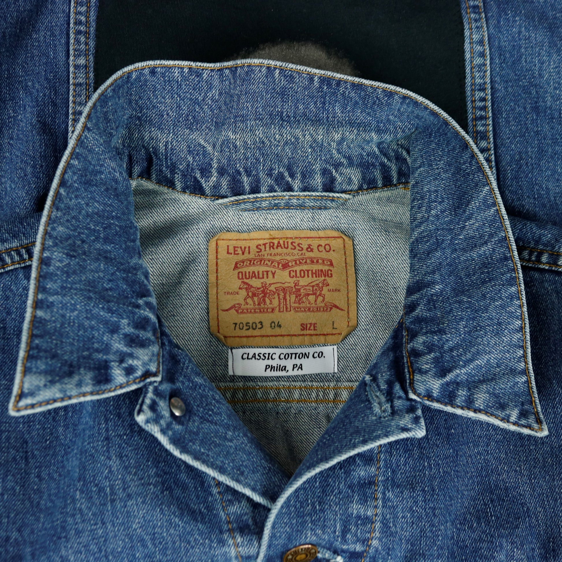 Frank Zappa Levis Denim Jacket Mens Large