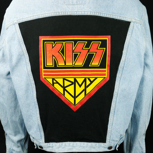 KISS Army Jacket Levis Band Mens Large Womens XLarge