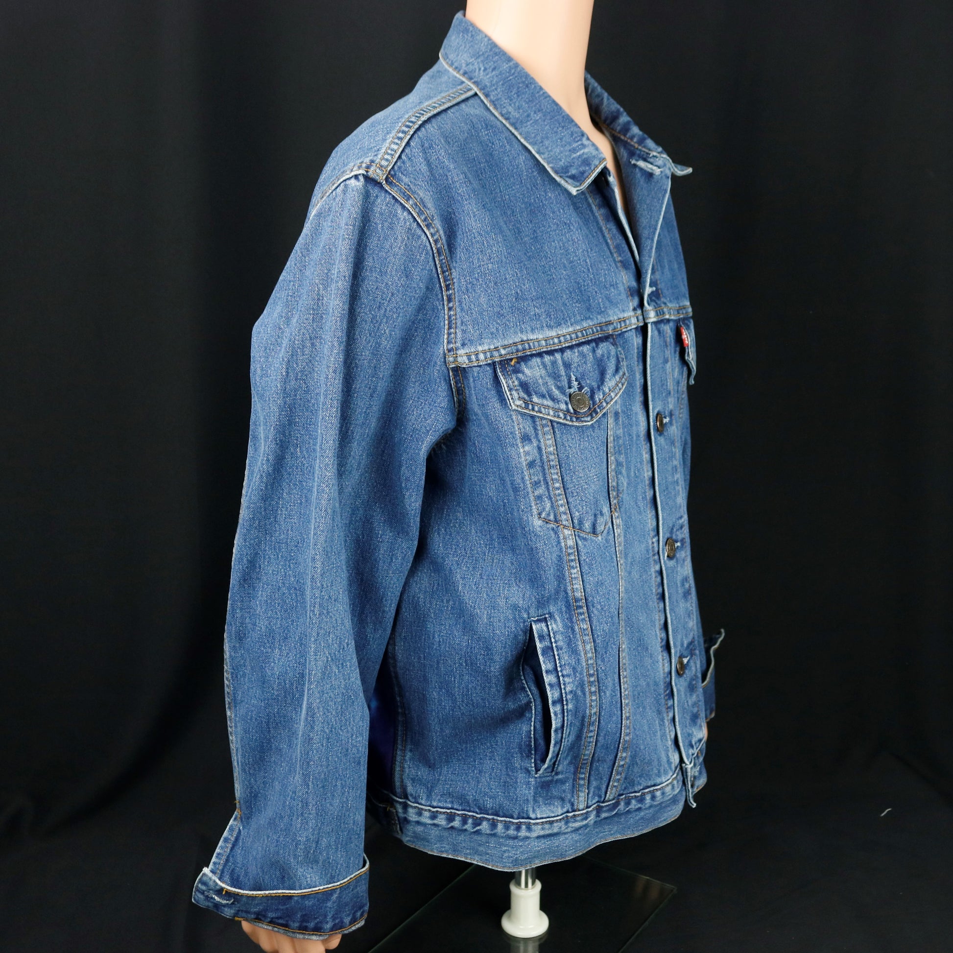Jimi Hendrix Levis Denim Jacket Purple Haze Mens XXL