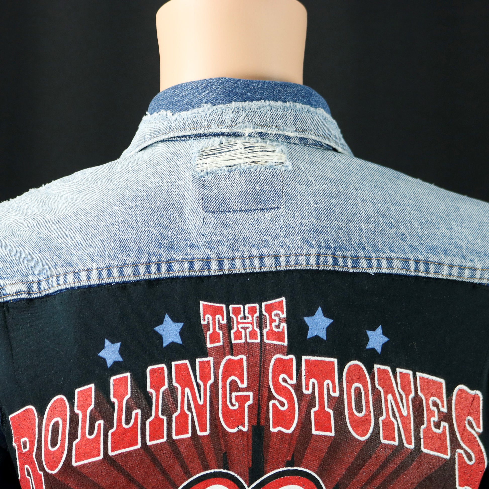 Rolling Stones Levis Distressed Jacket USA 38 Mens Small Womens Medium