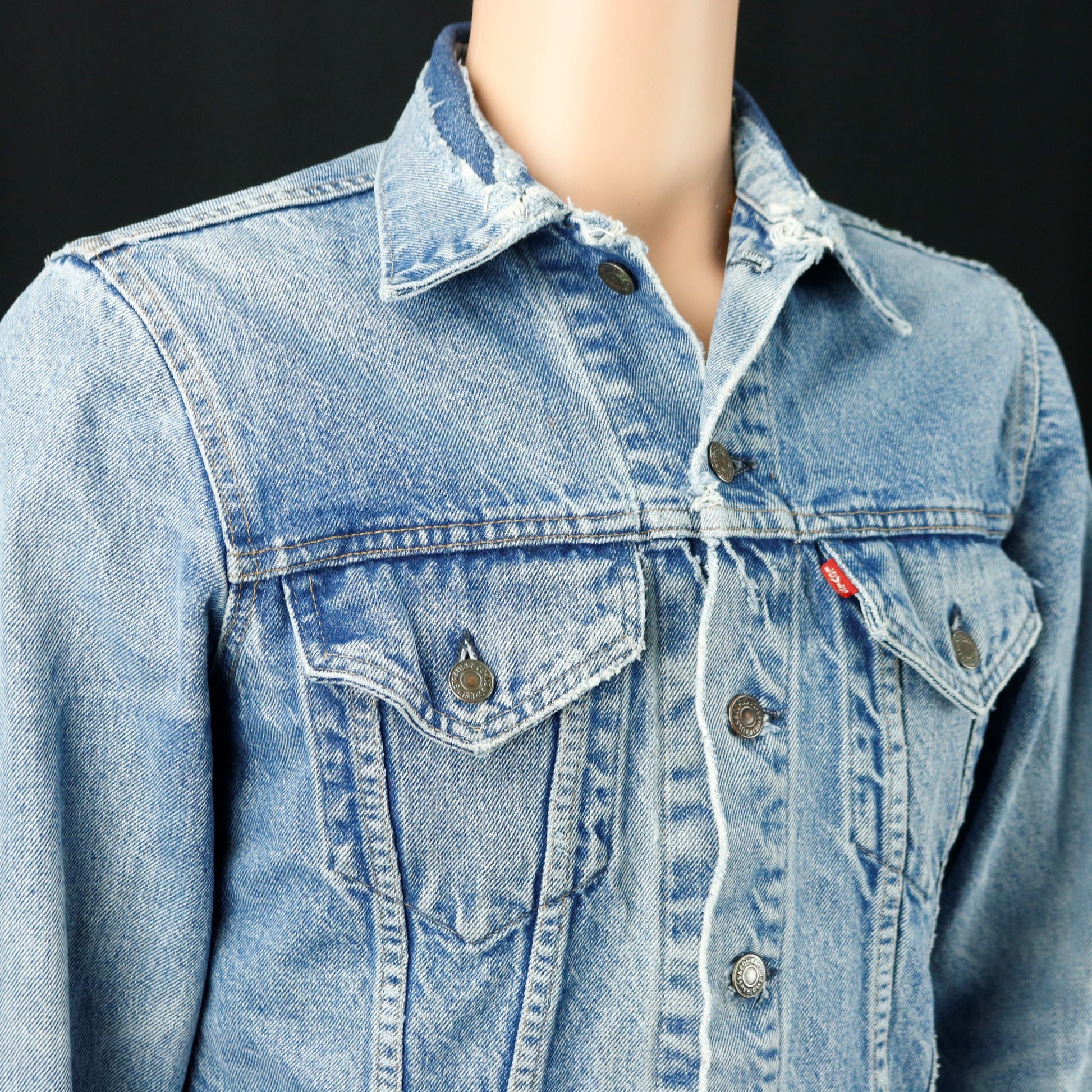 Rolling Stones Levis Distressed Jacket USA 38 Mens Small Womens Medium