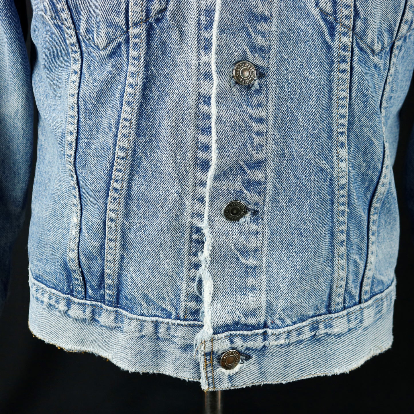 Rolling Stones Levis Distressed Jacket USA 38 Mens Small Womens Medium