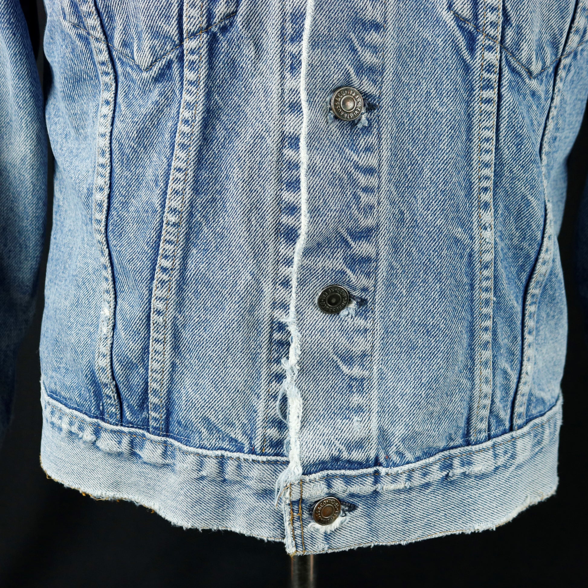 Rolling Stones Levis Distressed Jacket USA 38 Mens Small Womens Medium