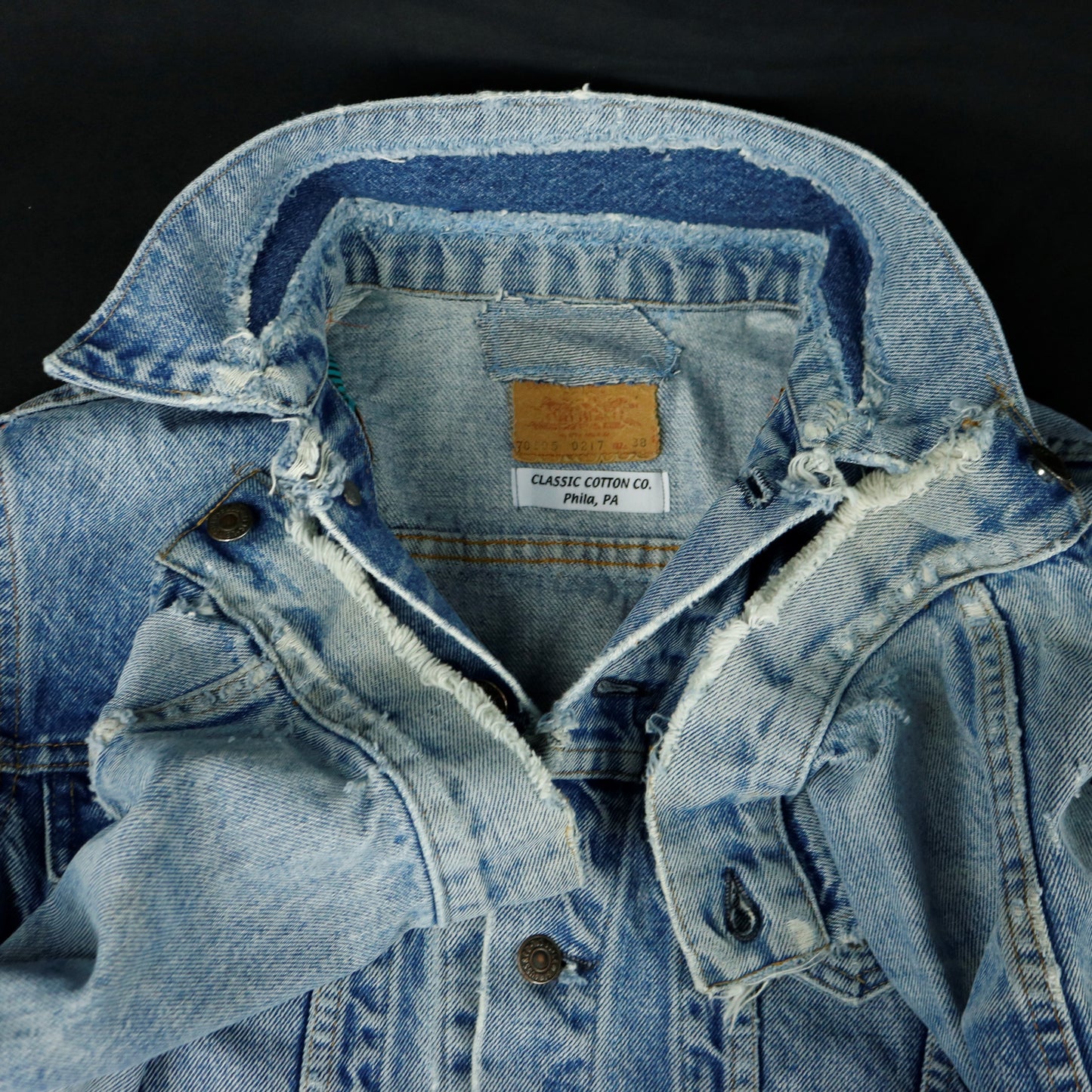 Rolling Stones Levis Distressed Jacket USA 38 Mens Small Womens Medium