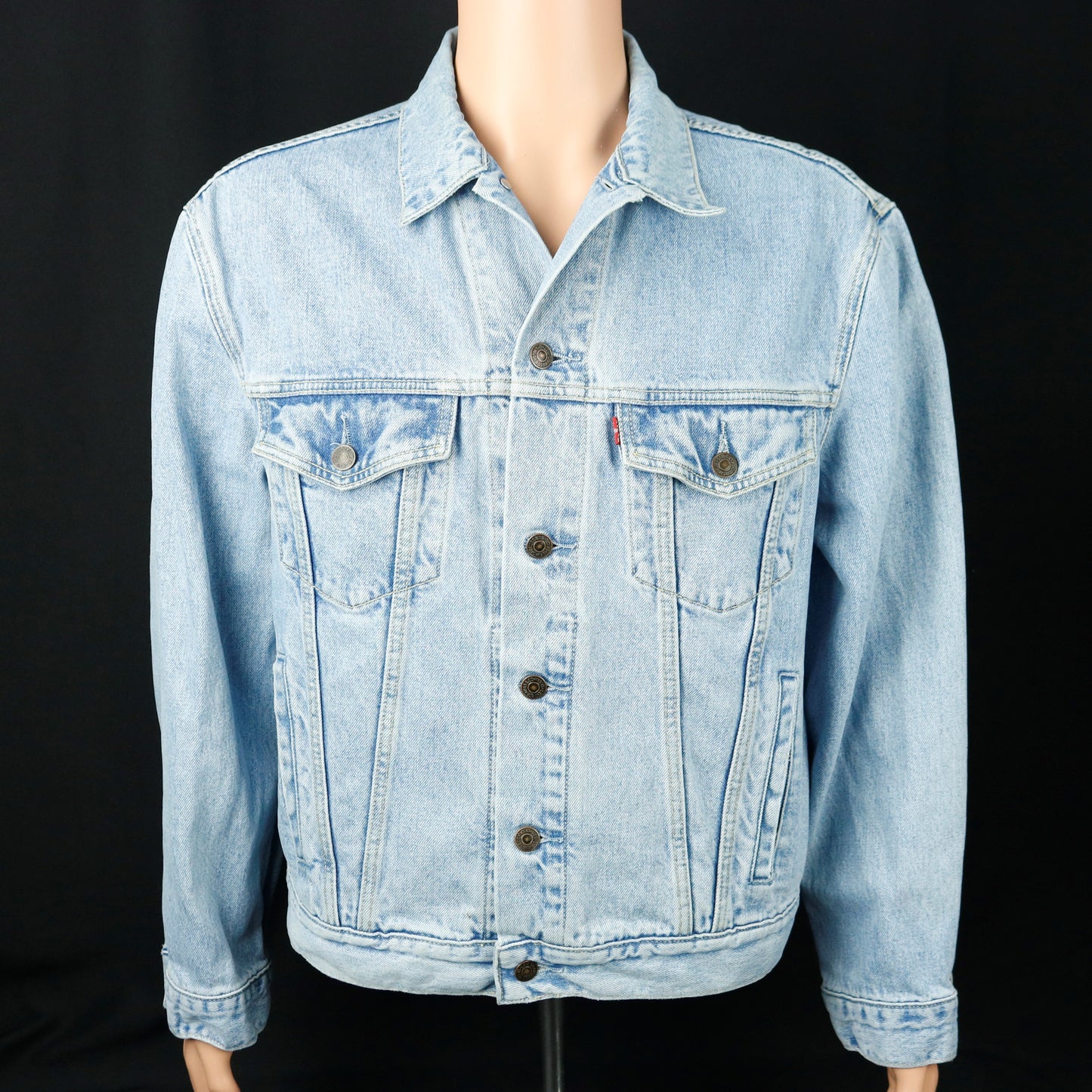 Upcycle Green Day Levis Denim Jacket Mens Large Women's Xlarge