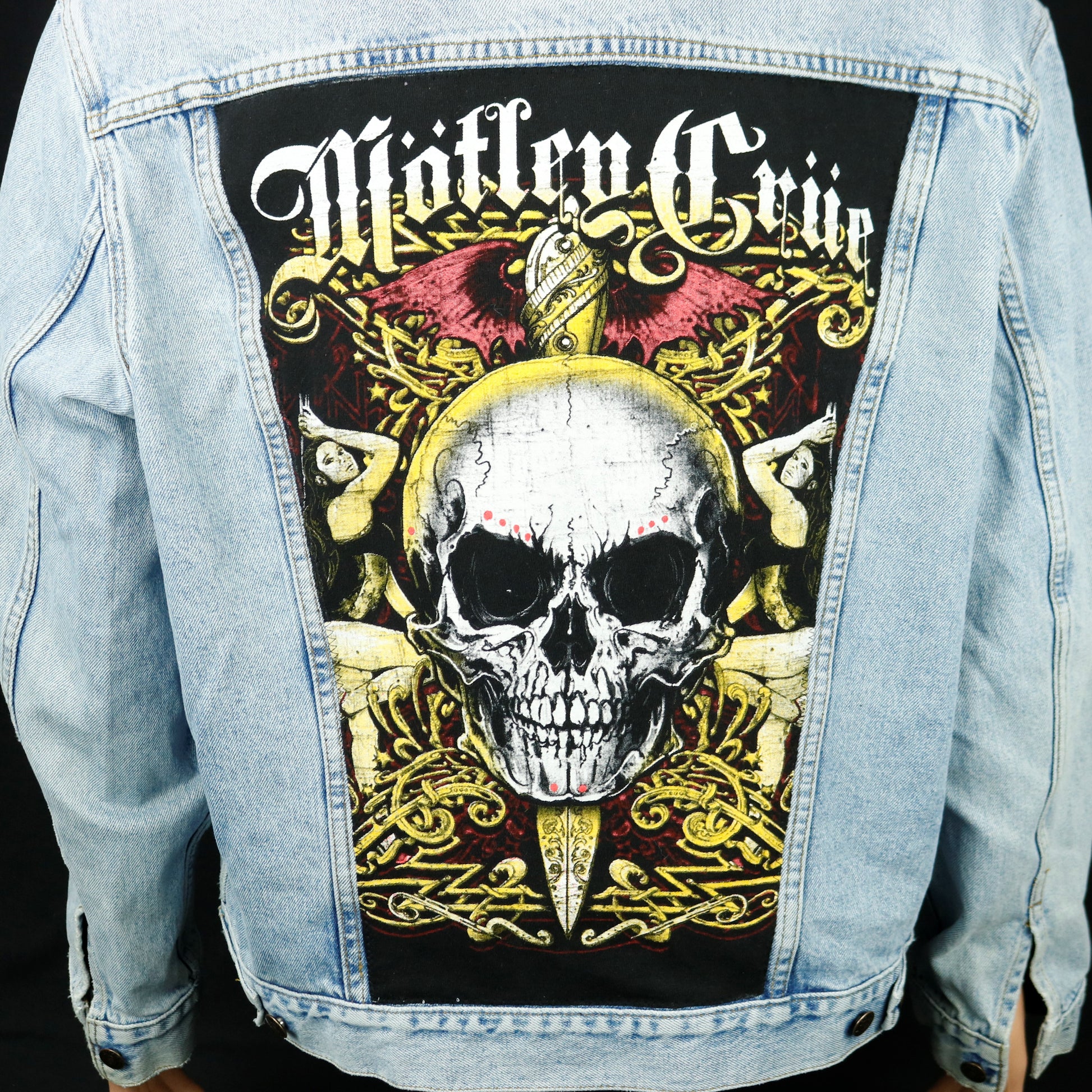 Motley Crue Levis Denim Jacket Mens XLarge