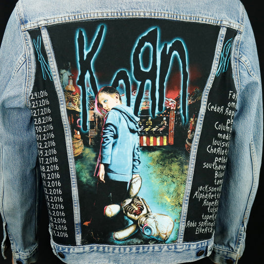 KORN Levis Denim Jacket Mens Large Womens XLarge