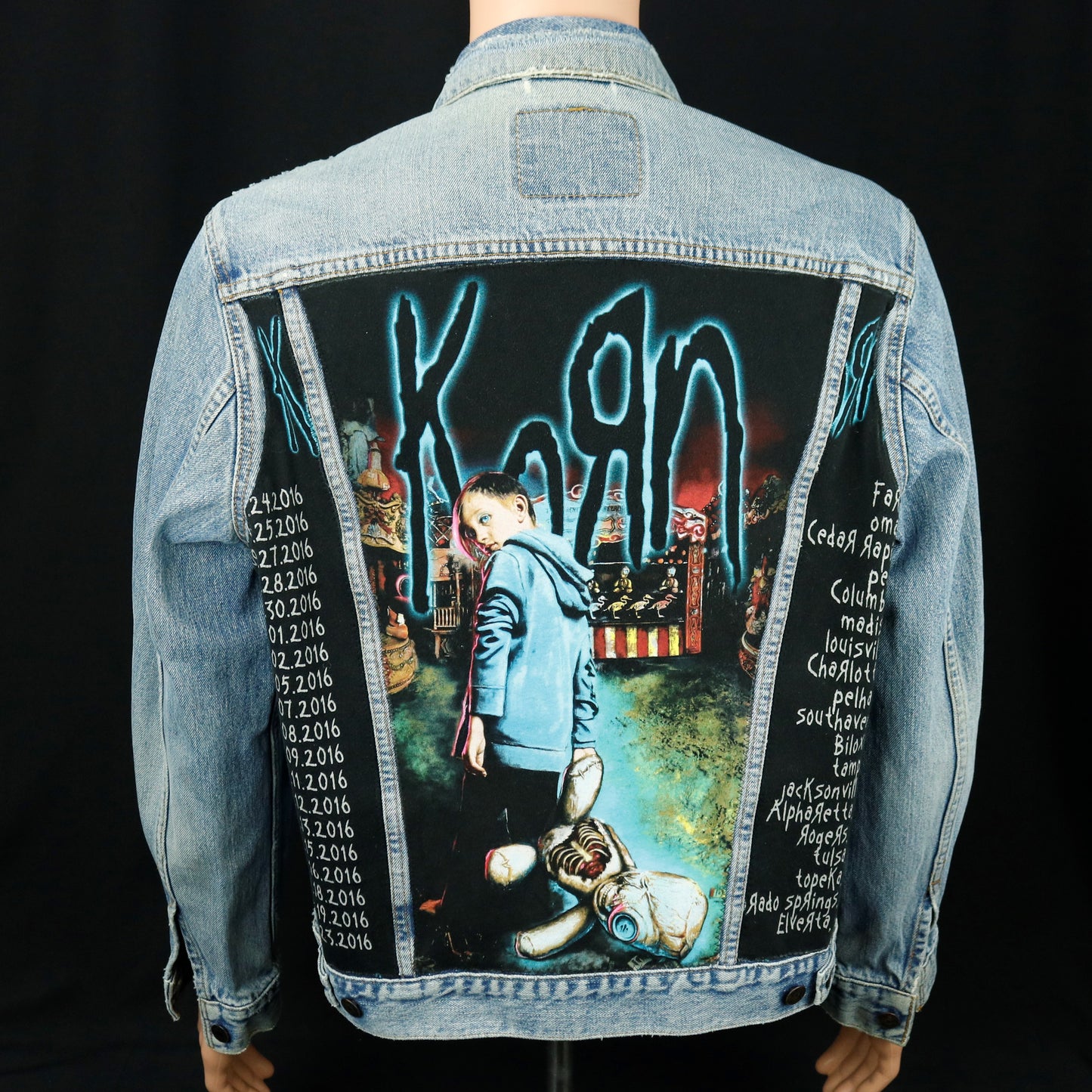 KORN Levis Denim Jacket Mens Large Womens XLarge