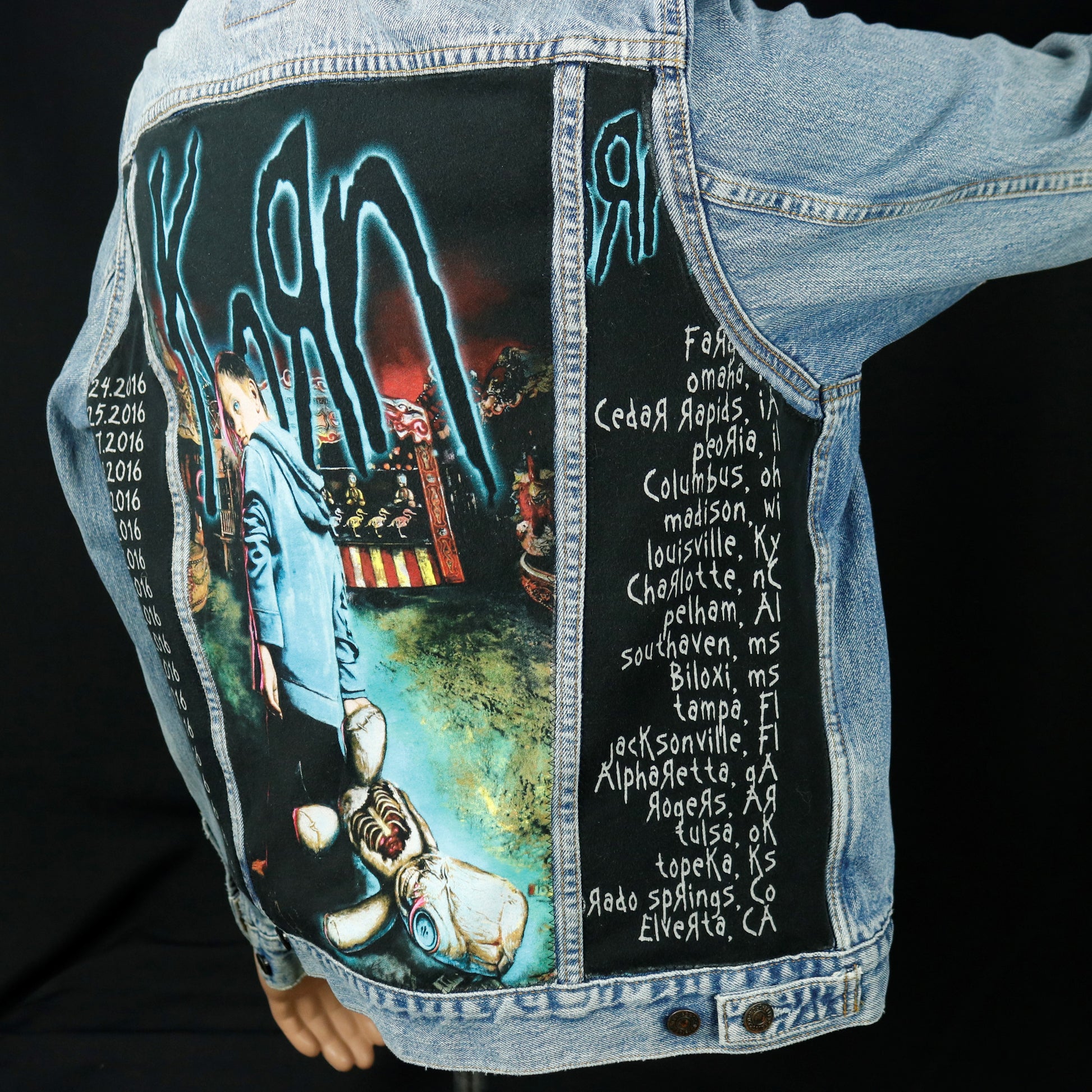 KORN Levis Denim Jacket Mens Large Womens XLarge