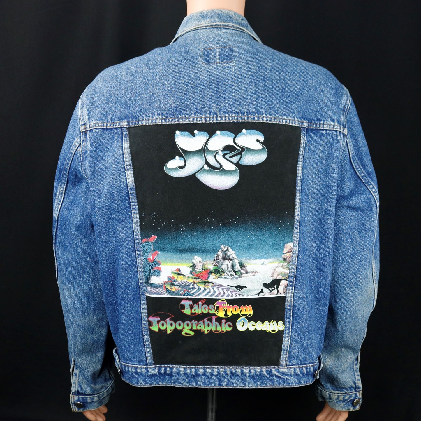 YES Band Levis Denim Jacket Roger Dean Mens XLARGE