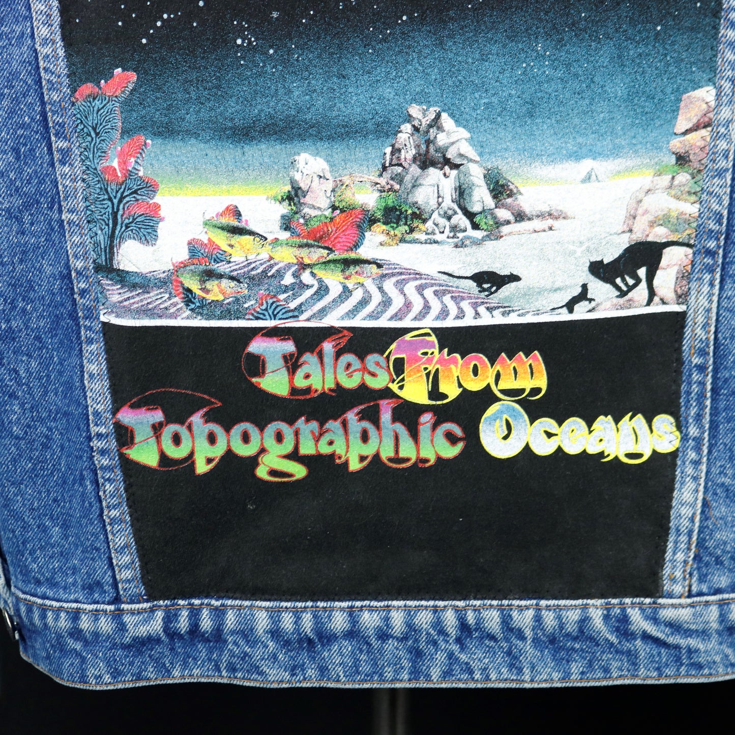 YES Band Levis Denim Jacket Roger Dean Mens XLARGE