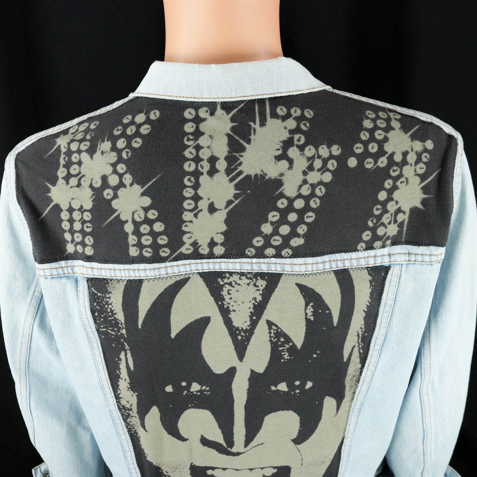 KISS Band Levis Denim Jacket Gene Simmons Upcycle Mens Large