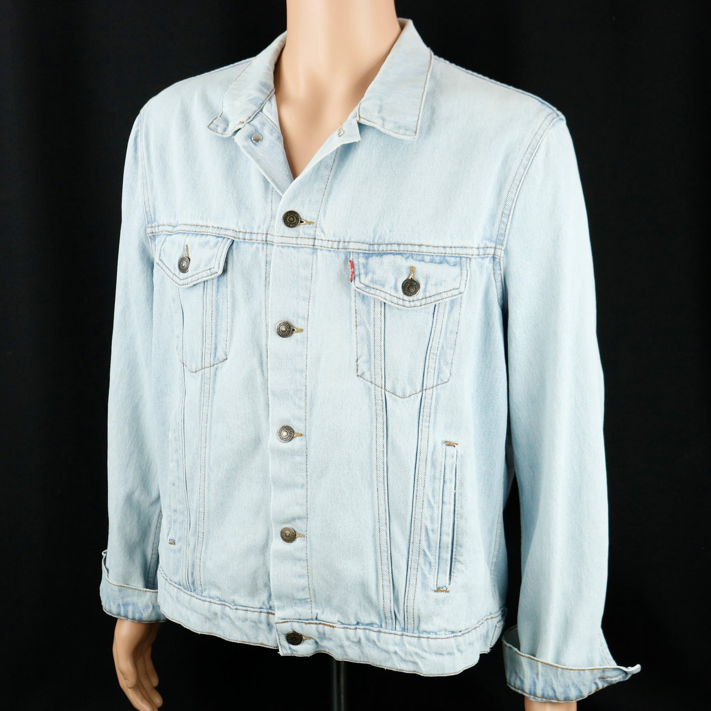 KISS Band Levis Denim Jacket Gene Simmons Upcycle Mens Large