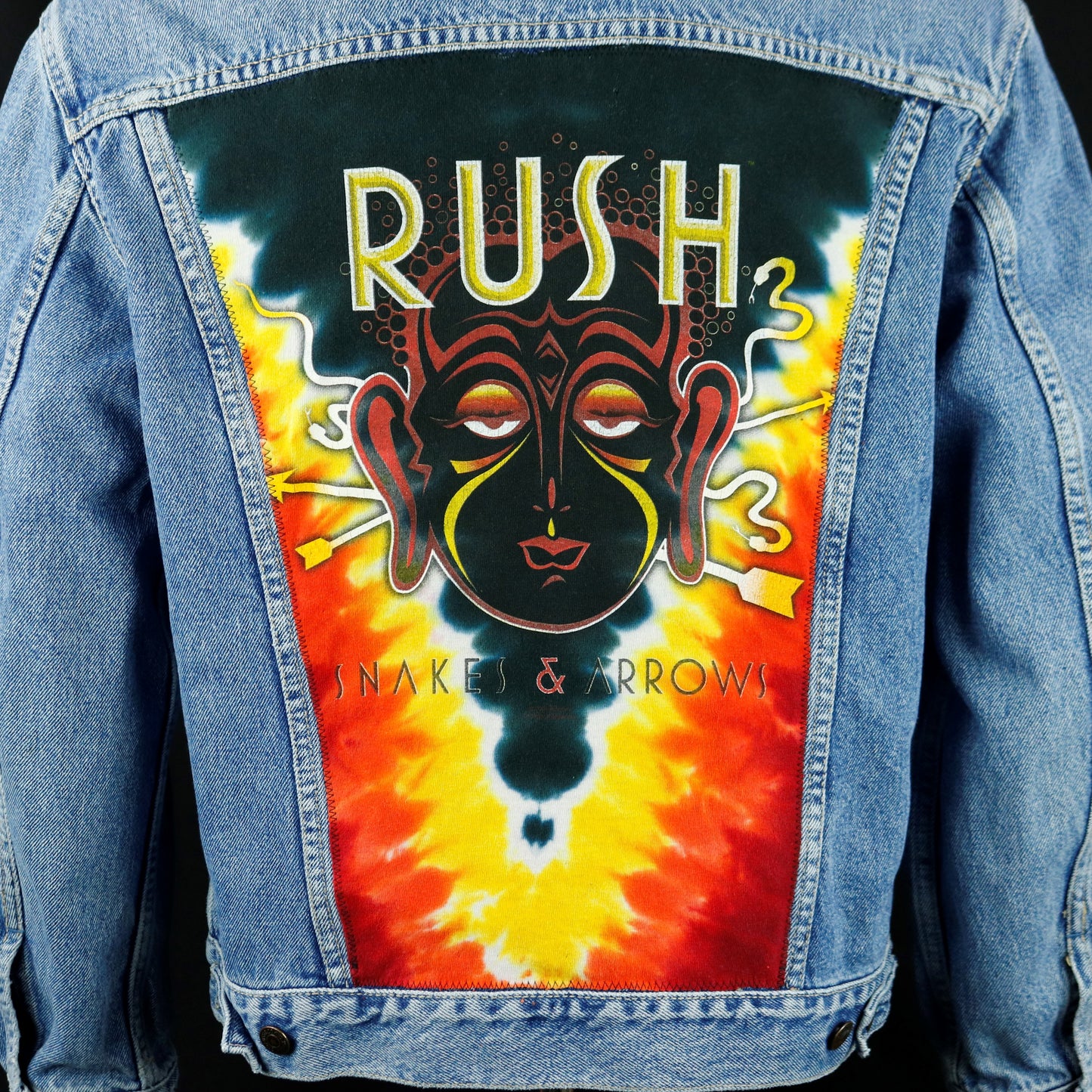 RUSH Band Levis Denim Jacket Snakes and Arrows Mens Medium