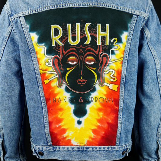 RUSH Band Levis Denim Jacket Snakes and Arrows Mens Medium