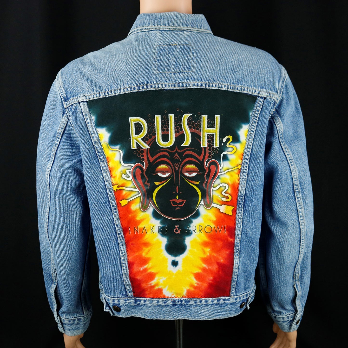 RUSH Band Levis Denim Jacket Snakes and Arrows Mens Medium