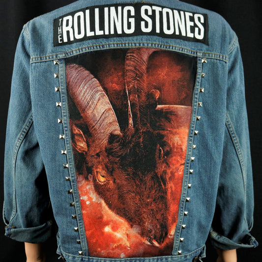 Rolling Stones Levis Denim Jacket Goats Head Soup Mens Medium