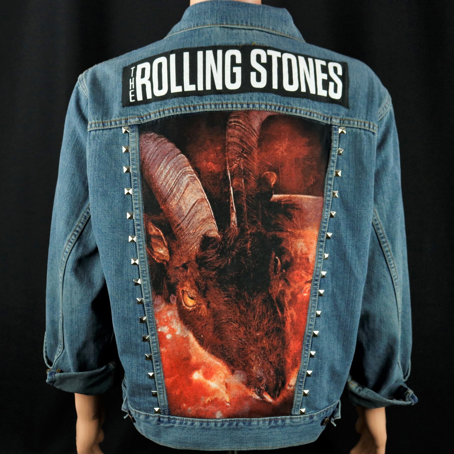 Rolling Stones Levis Denim Jacket Goats Head Soup Mens Medium