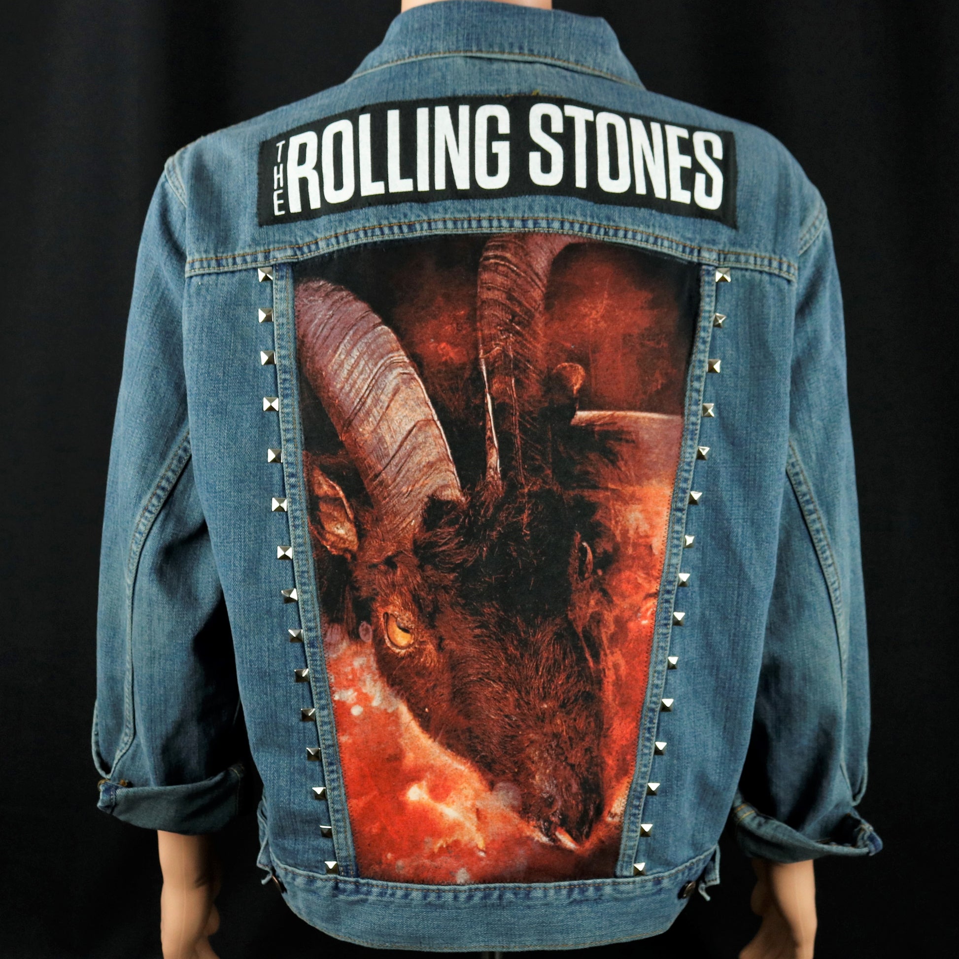 Rolling Stones Levis Denim Jacket Goats Head Soup Mens Medium