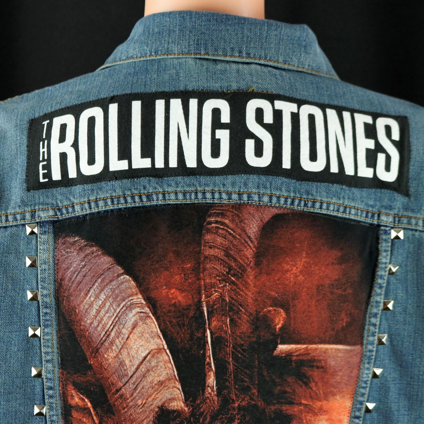 Rolling Stones Levis Denim Jacket Goats Head Soup Mens Medium