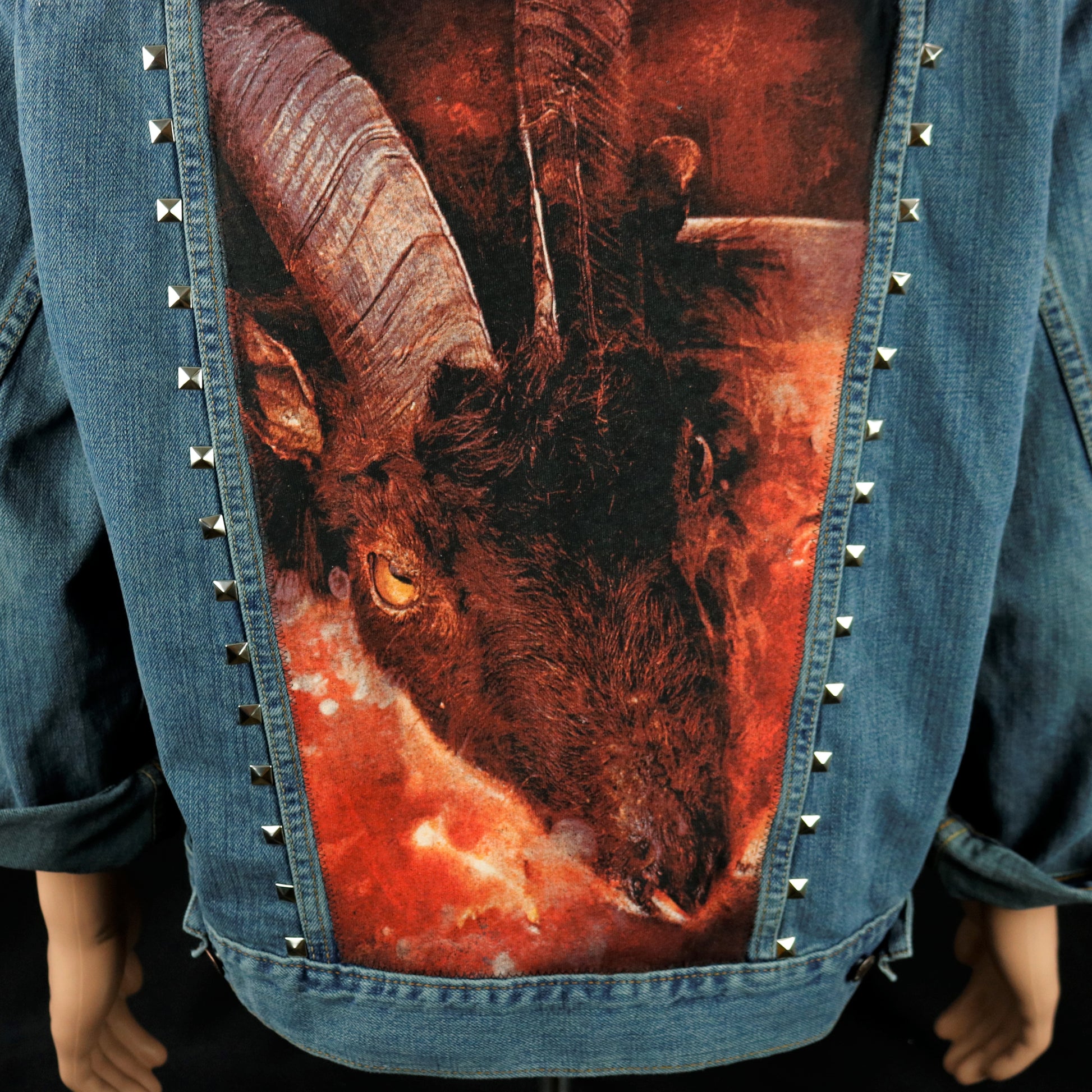 Rolling Stones Levis Denim Jacket Goats Head Soup Mens Medium