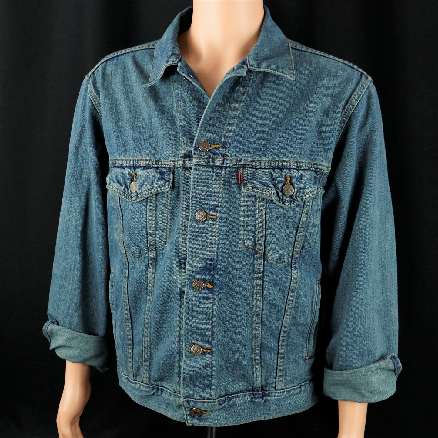 Rolling Stones Levis Denim Jacket Goats Head Soup Mens Medium