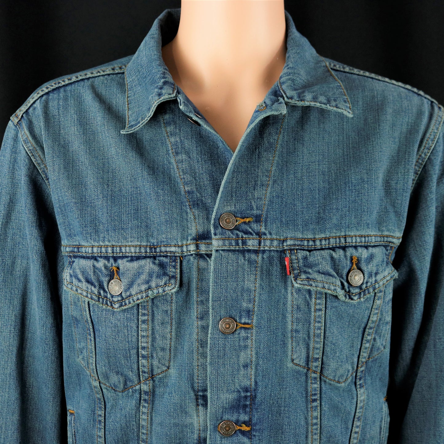 Rolling Stones Levis Denim Jacket Goats Head Soup Mens Medium