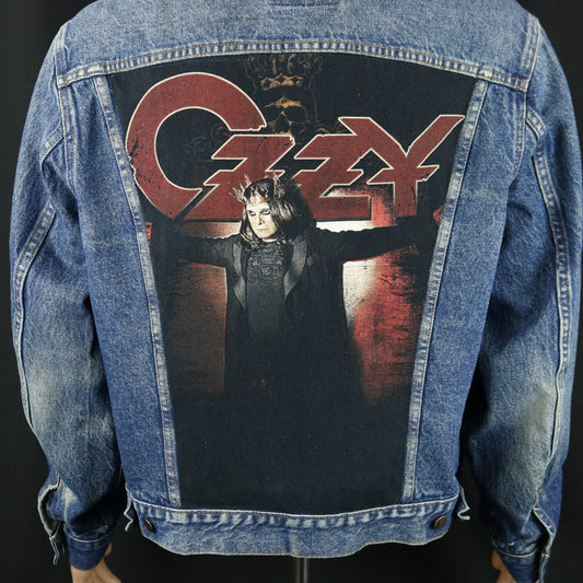 Ozzy Osbourne Levis Denim Jacket Vintage USA 46R Men's Medium