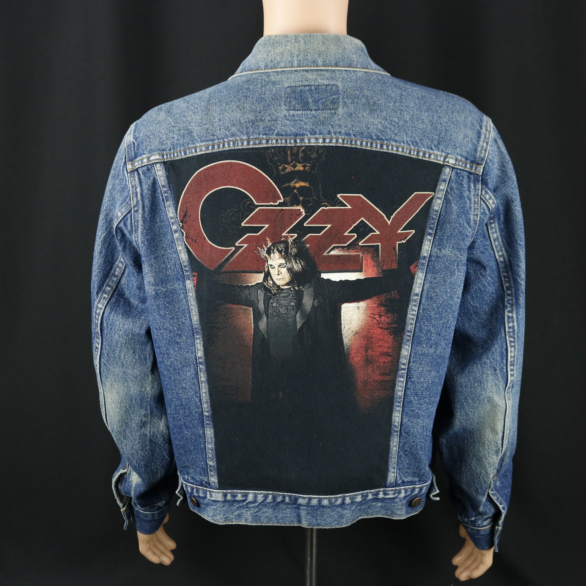 Ozzy Osbourne Levis Denim Jacket Vintage USA 46R Men's Medium