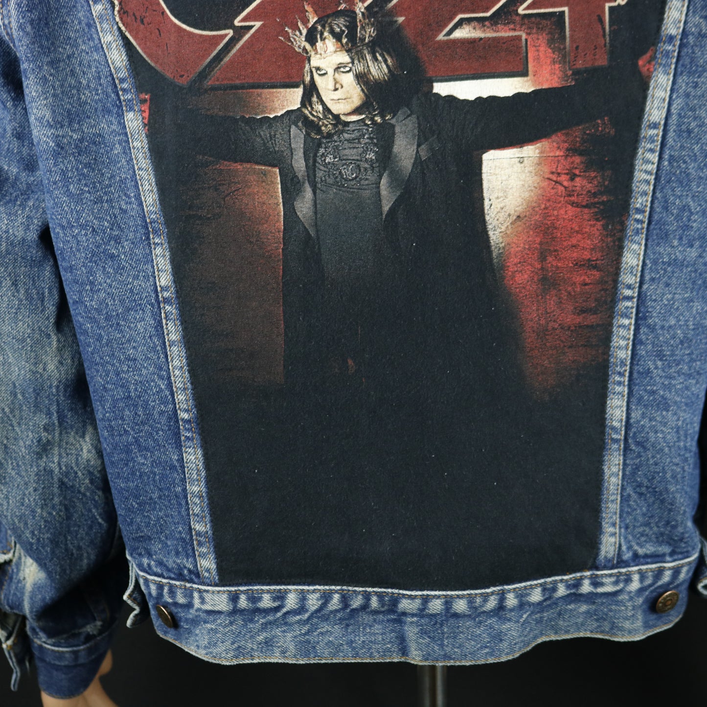 Ozzy Osbourne Levis Denim Jacket Vintage USA 46R Men's Medium