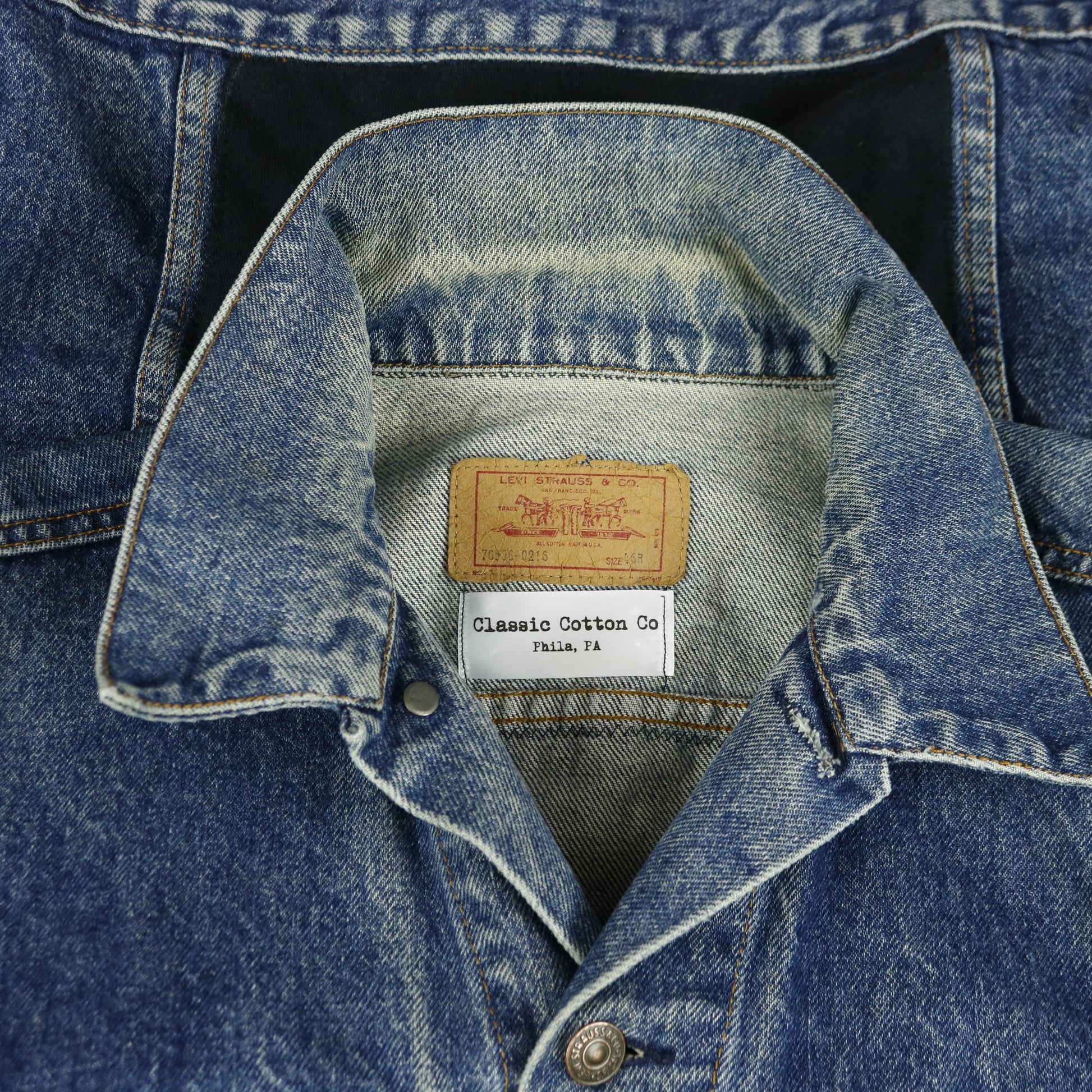 Ozzy Osbourne Levis Denim Jacket Vintage USA 46R Men's Medium